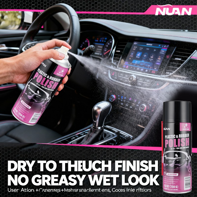 3pcs Car Interior Cleaner Car Interior Cleaner, Vehicle Interior Polish, 450ml
