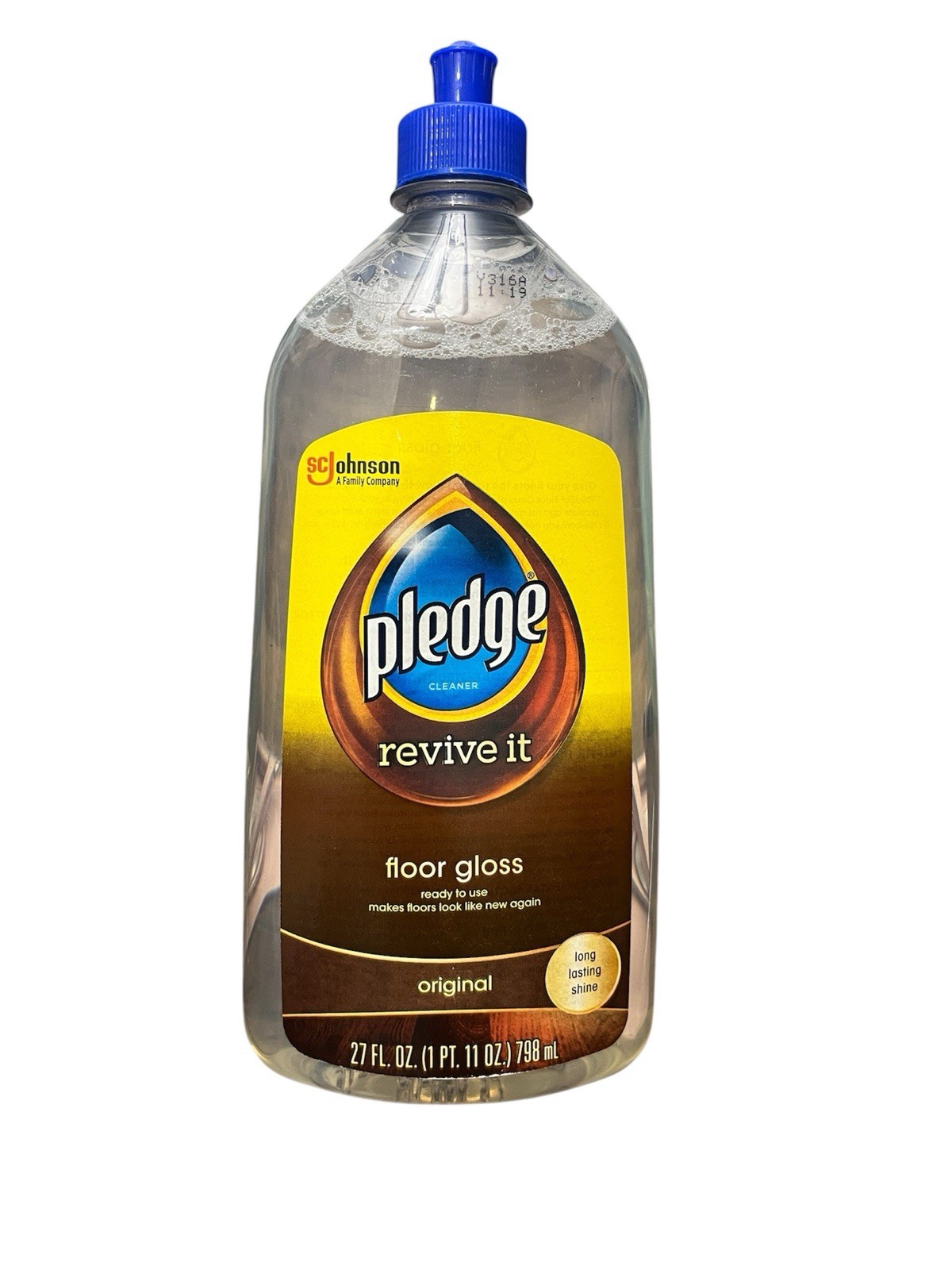 Pledge Revive It Floor Gloss Shine Protect Original 27 oz Discontinued