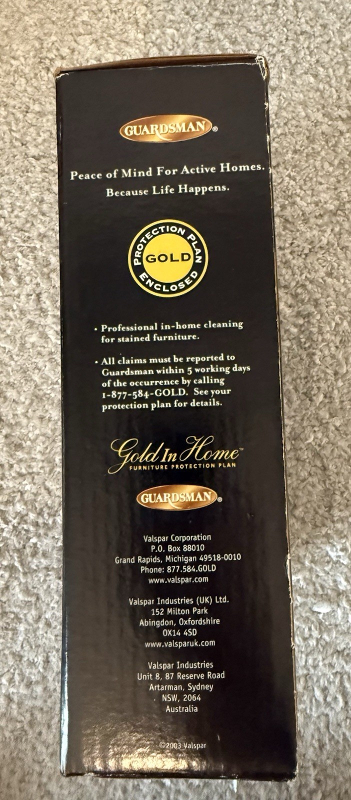Vintage Gold In Home Havertys Furniture Care Kit Original Box Complete Unused