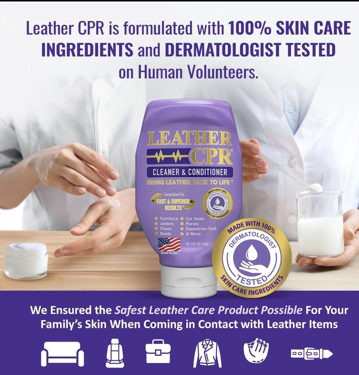 Leather CPR Cleaner & Conditioner 18oz. Best Leather Cleaner Conditioner
