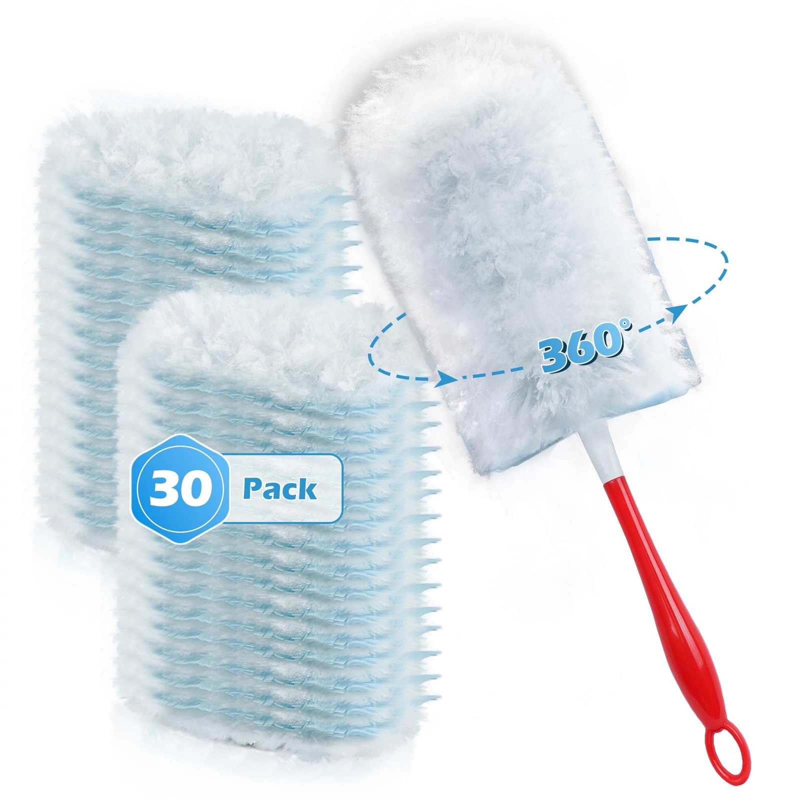 Duster Refills 30 Counts For Swiffer 4x Heavy Duty Microfibers 360 Degree Dustin