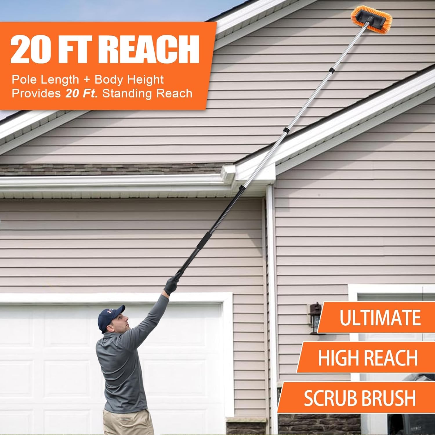 4-12 ft Car Cleaning Kit, Ultimate RV & Truck Wash Kit