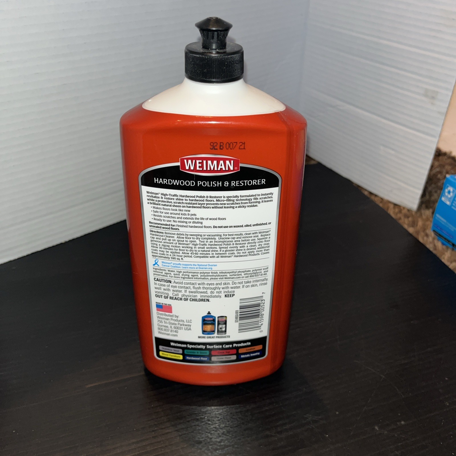 Weiman High Gloss Hardwood Floor Polish & Restorer Liquid 32 oz.