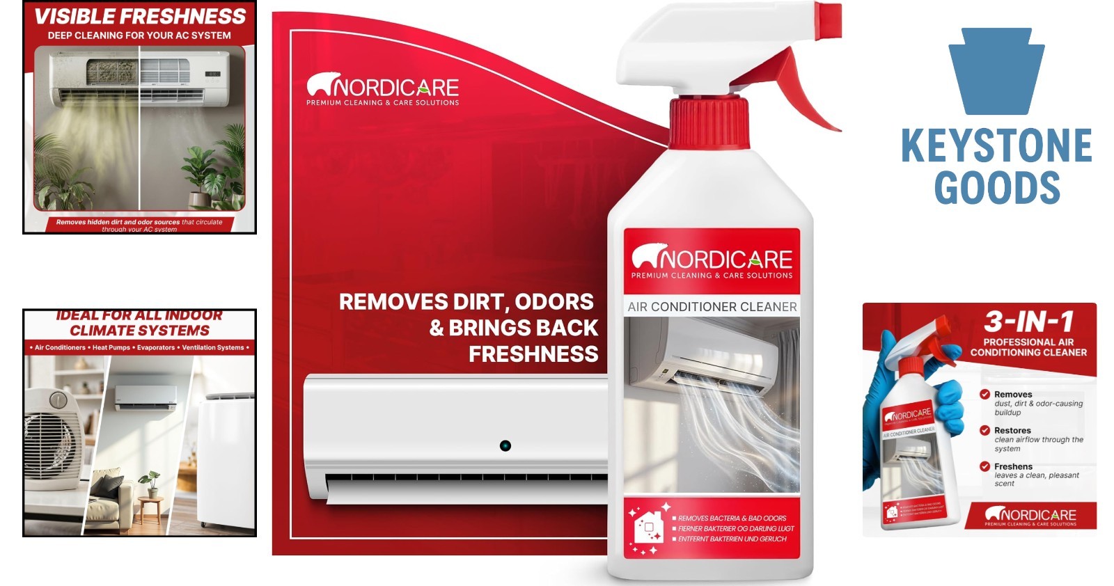 Air Conditioner Cleaner Spray 17.6oz – Odor Neutralizer & Deep Cleaner