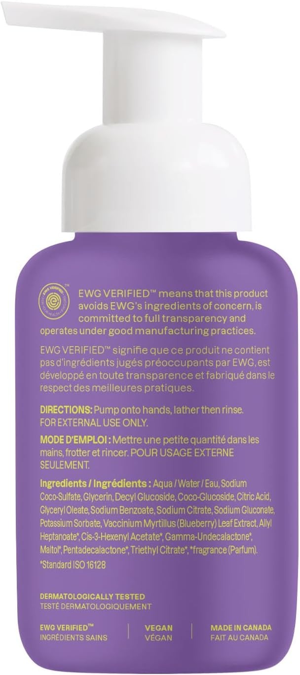 Foaming Hand Soap for Kids, EWG Verified, Dermatologically Tested, Plant- and