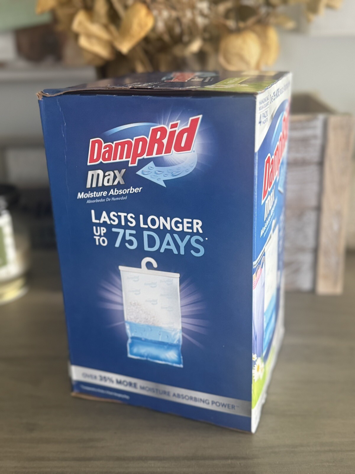 DampRid Max Moisture Absorber Fresh Scent Hanging Bag 4 pk-1lb.