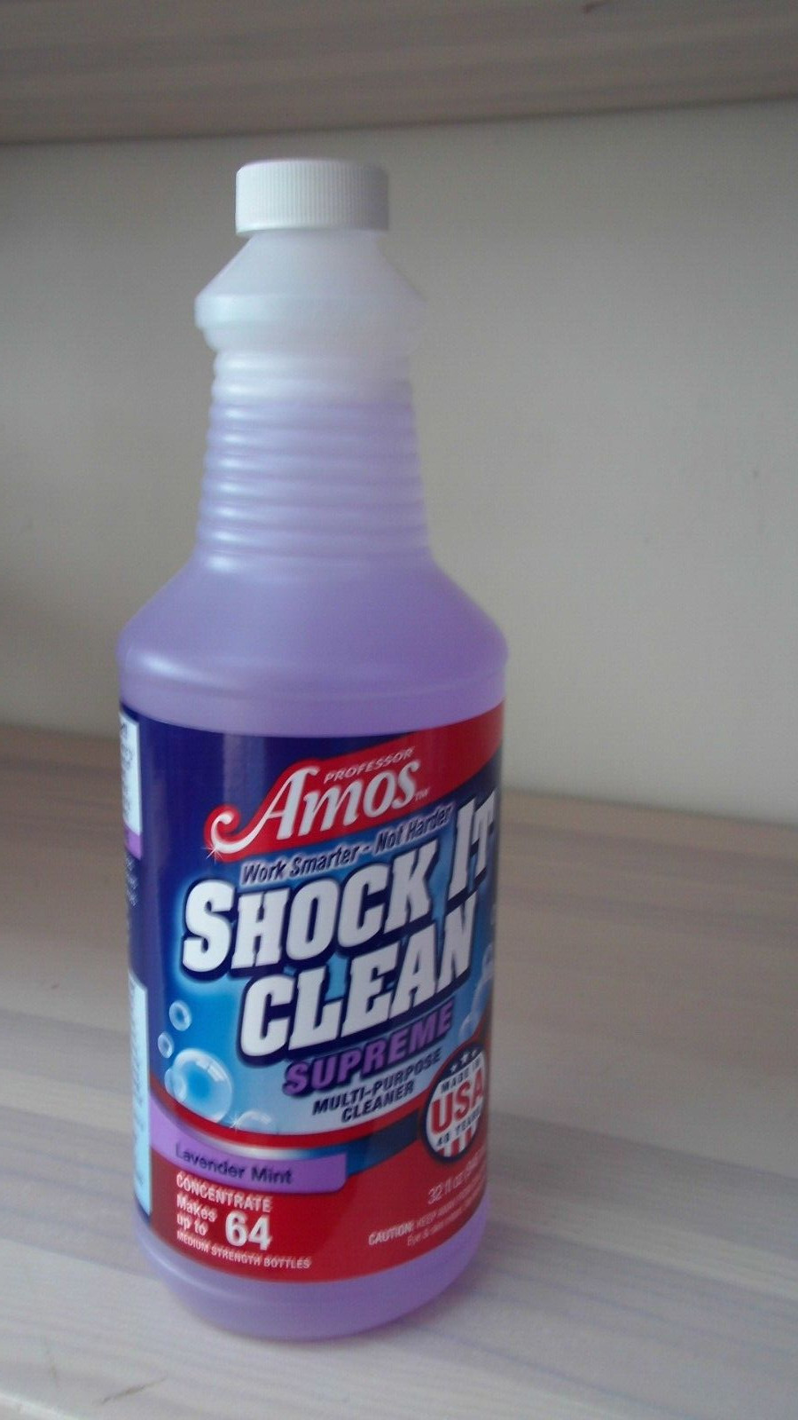 Prof Amos Shock It Clean Multipurpose Cleaner 32 oz. Concentrate Lavender Mint