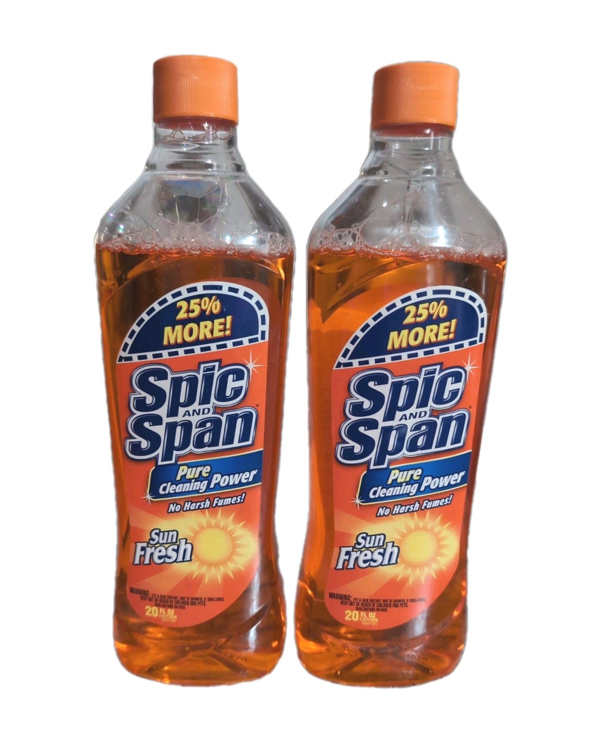 Spic And Span SUN FRESH scent (2) Multi-Surface Cleaner 20 oz each = 40 oz total