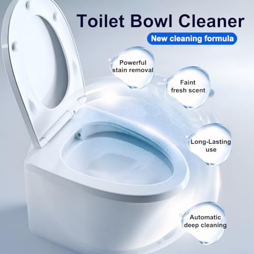Toilet Bowl Cleaner, 3 Pack Automatic Toilet Cleaner Bottle, Long-Lasting Deep