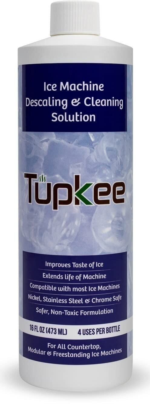Tupkee Ice Machine Cleaner Nickel Safe – 16oz Ice Maker Cleaner, Universal