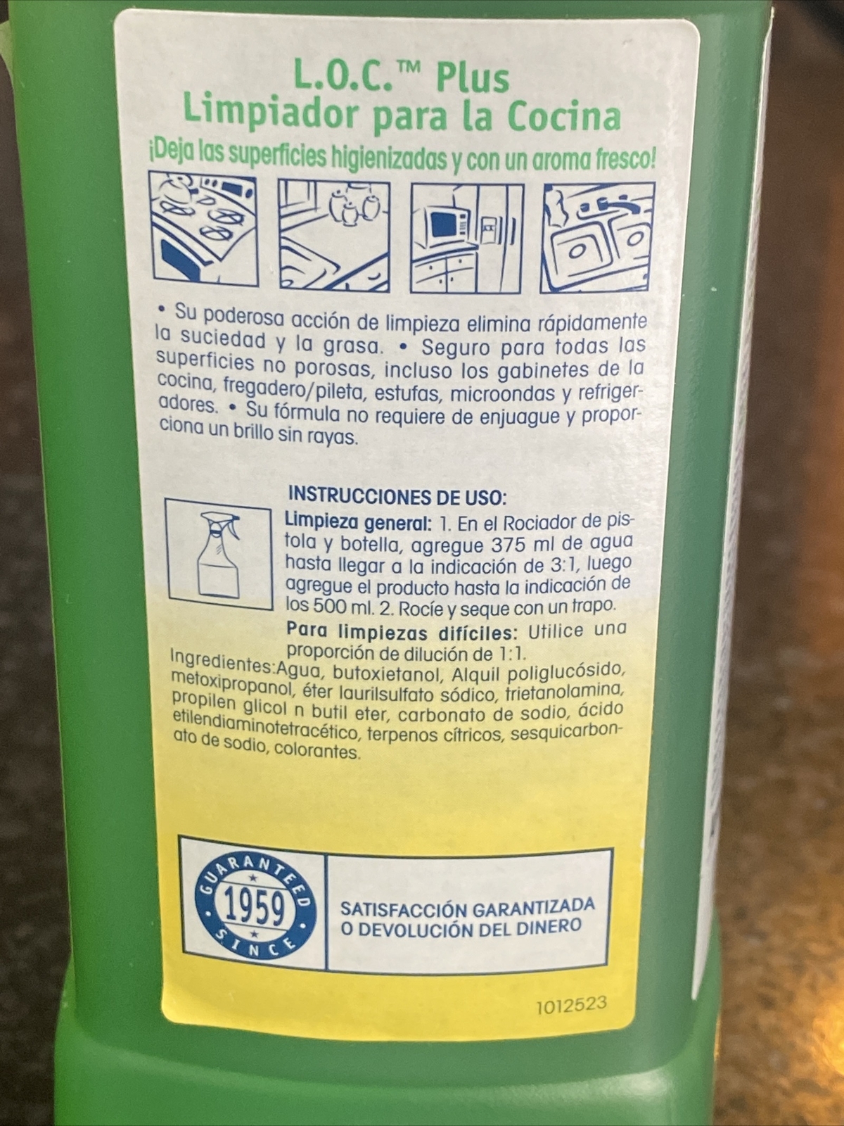 500ml Amway Home LOC plus Kitchen Cleaner Made In The USA