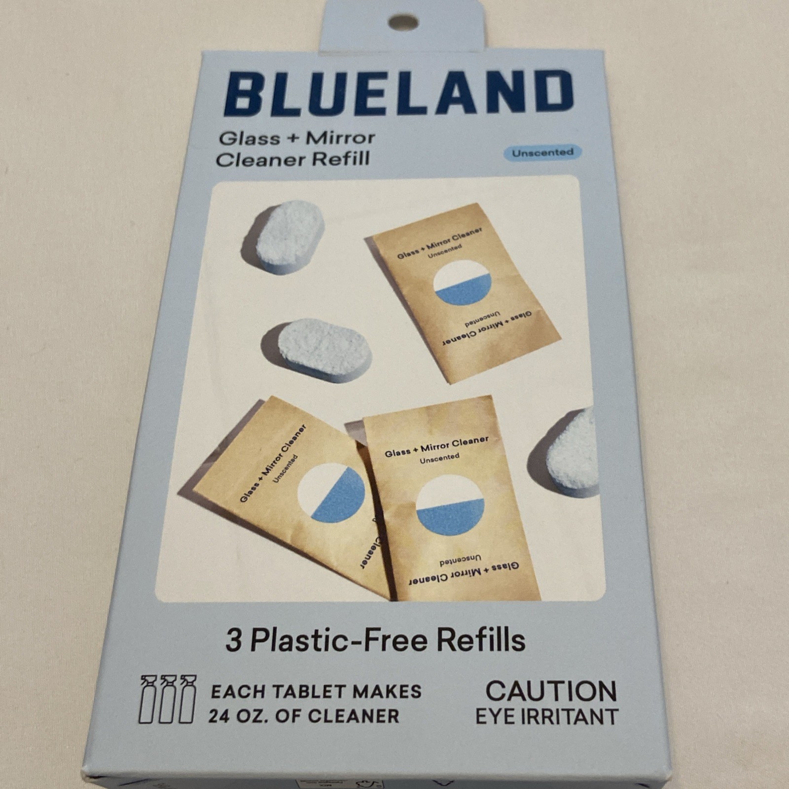 Blueland Cleaner Plastic Free 7 Refill Tablets Bathroom Windows Multi surface