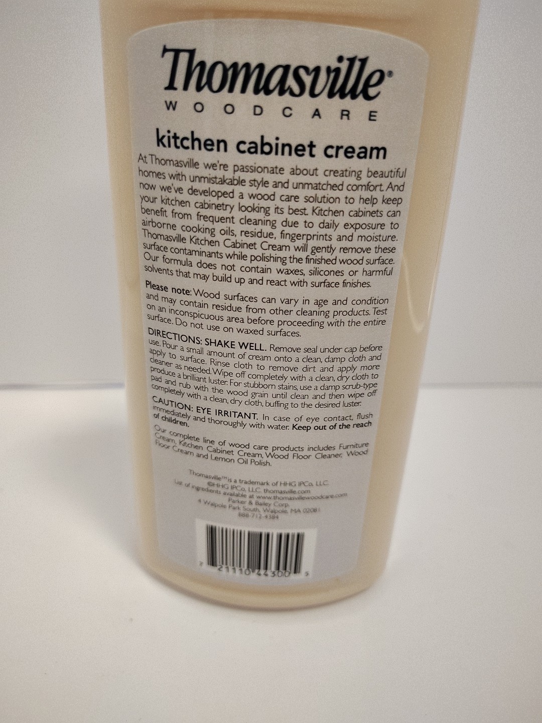 THOMASVILLE Woodcare Furniture Cream Cleans & Polishes 12 fl. oz