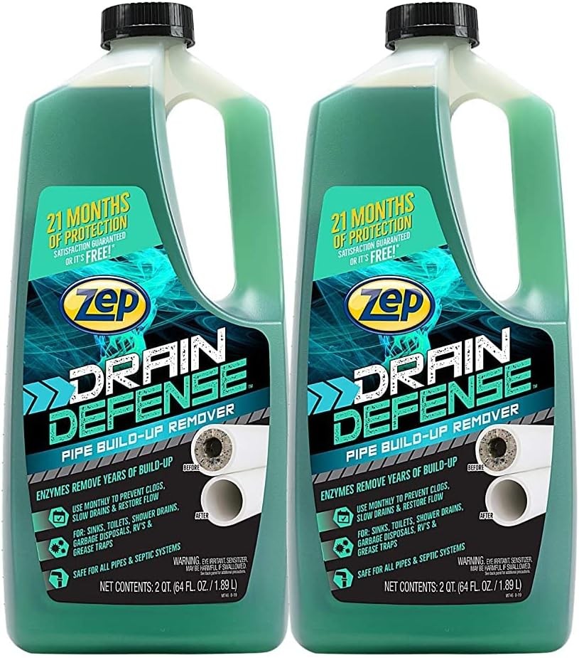 Drain Defense 64 oz Professional Strength Pipe Cleaner – Eco-Friendly Formula