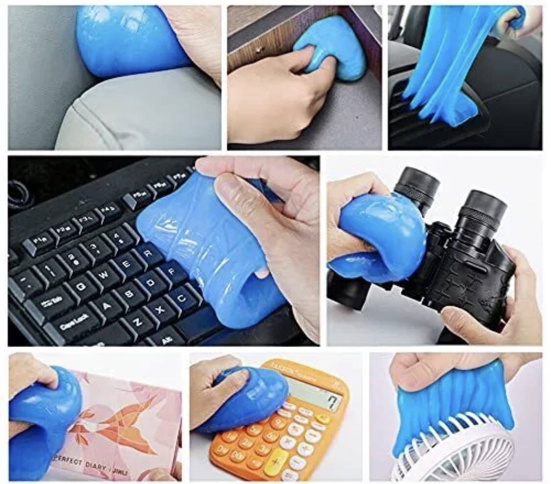 SUPER CLEAN MAGIC GEL Car & Auto Detailing, Keyboard Dust Cleaner Reusable
