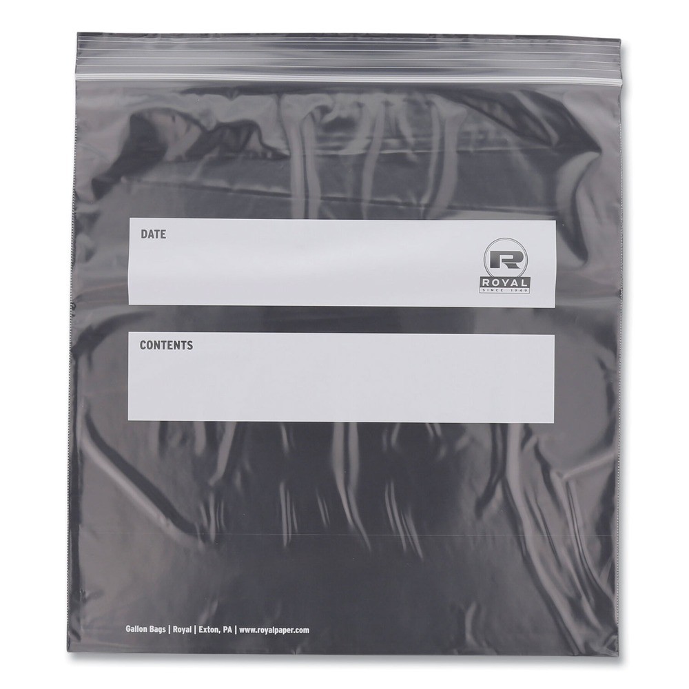 AmerCareRoyal ZBG1011 10.5″ x 10.98″ Gallon Zipper Bags – Clear (250/CT) New
