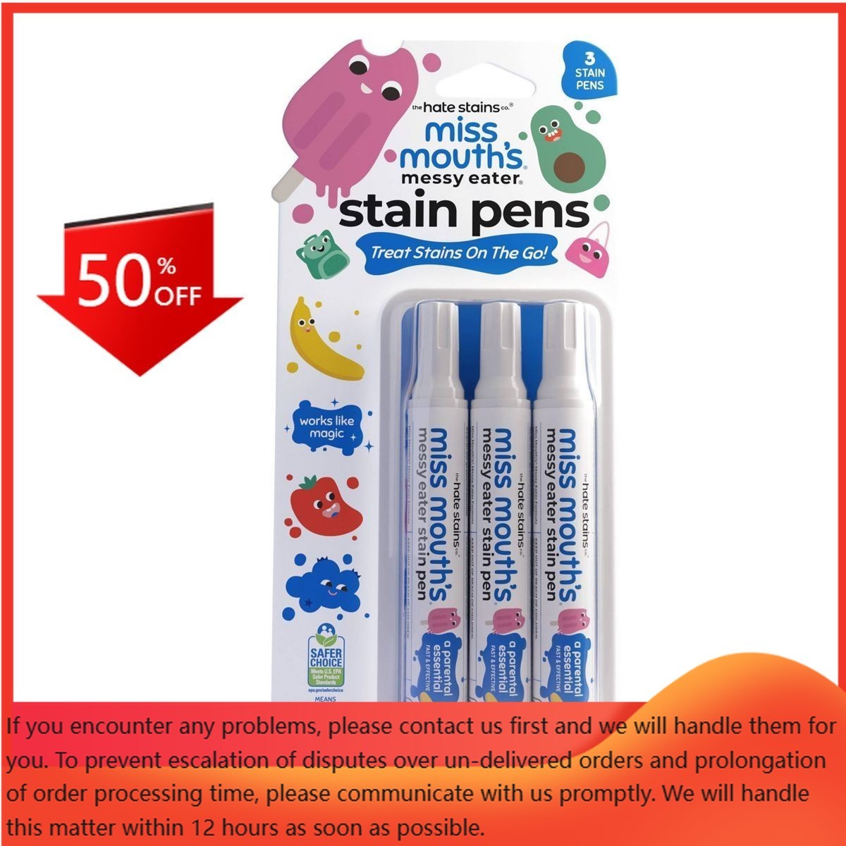 Miss Mouth’s Messy Eater Stain Treater Pen 3pk