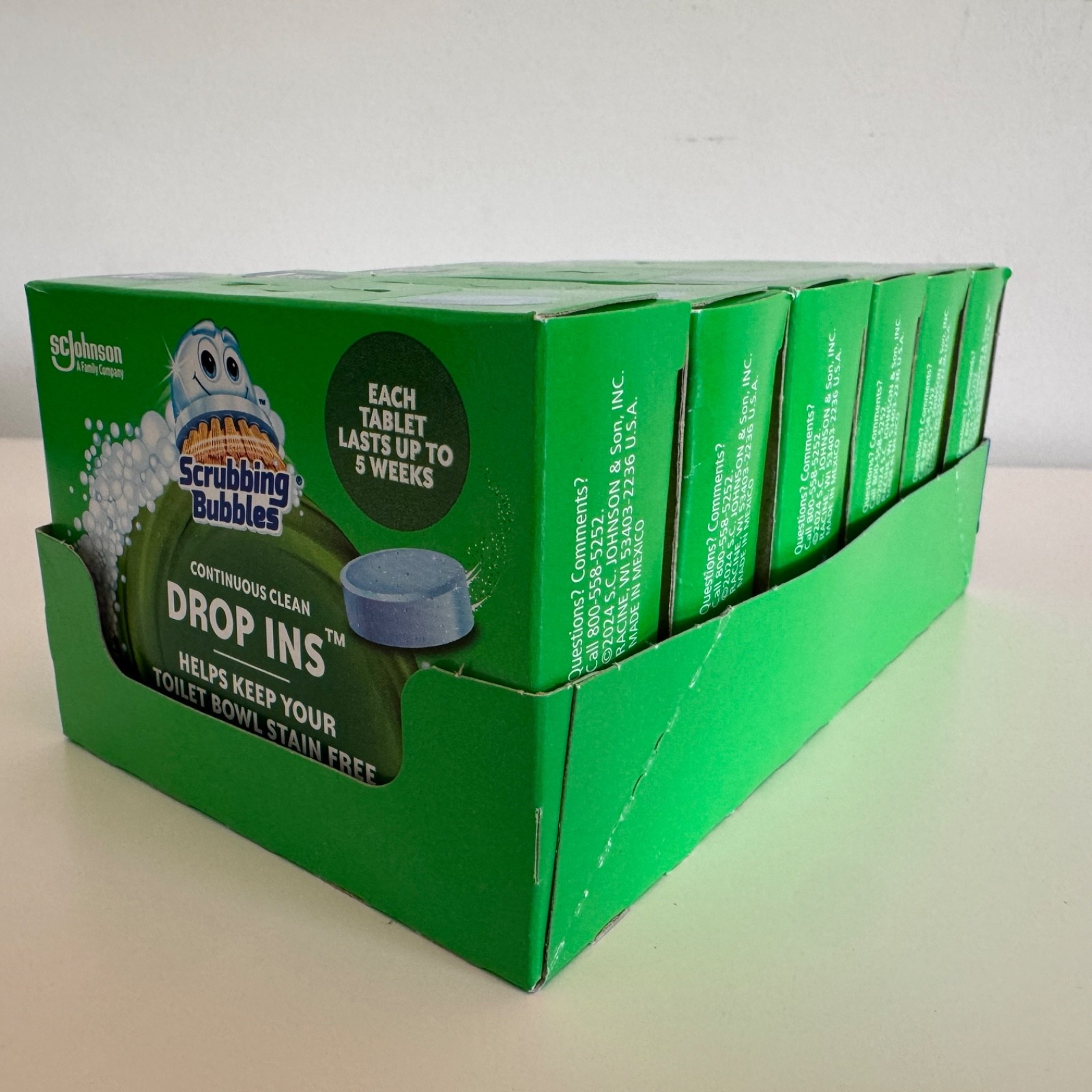 Scrubbing Bubbles Vanish Drop-Ins Toilet Cleaning Tablet 1 in each pack, 6 packs