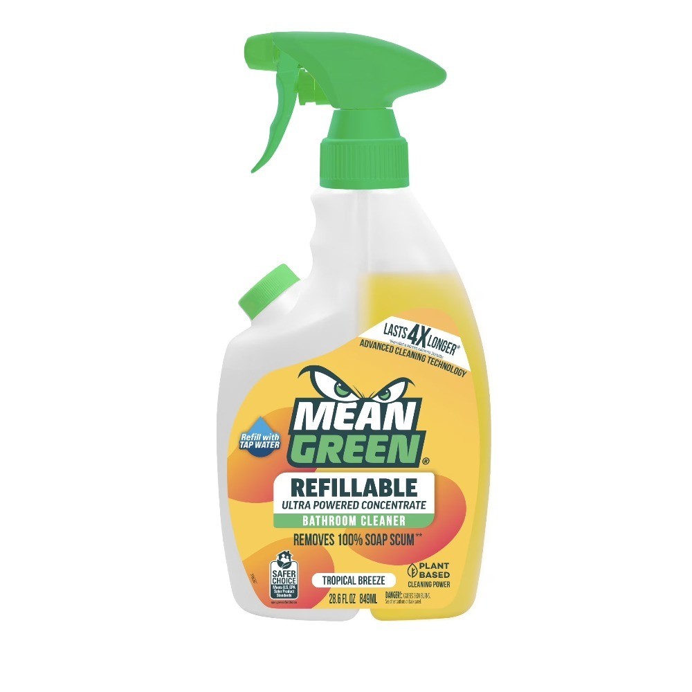 Refillable Bathroom Cleaner Liquid Concentrate Tropical Scent 28.6 fl oz