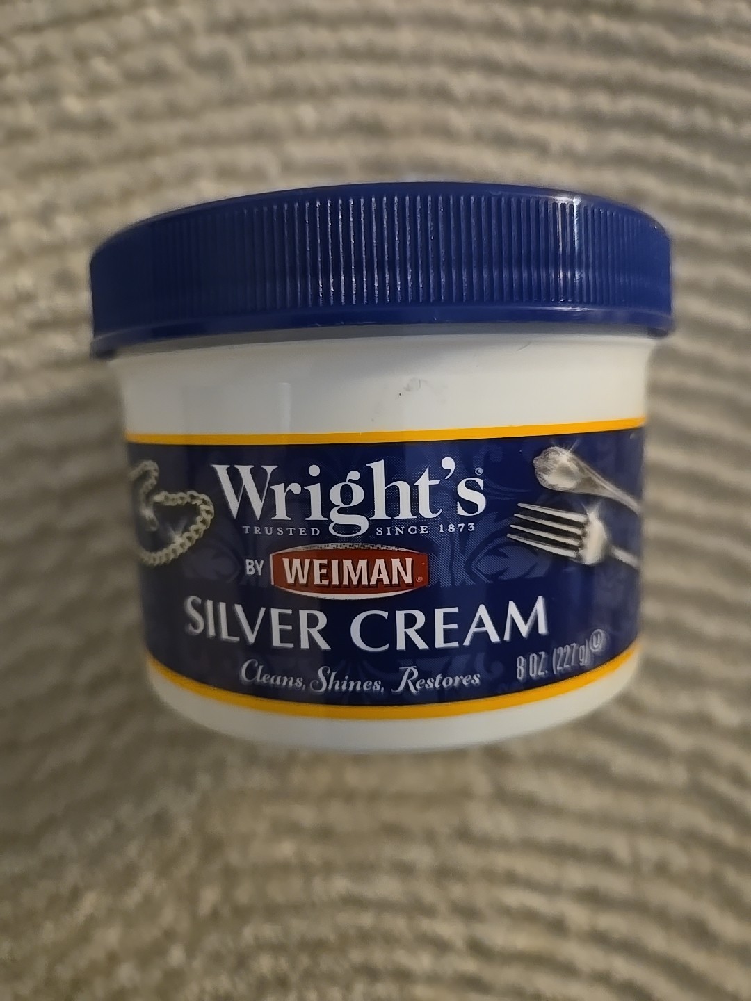 Wright’s Silver Cleaner and Polish Cream – 8 Ounce – Ammonia Free – Gently