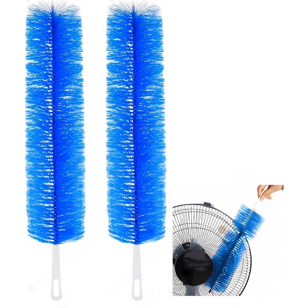 Fan Cleaning Brush with Microfiber Duster for Ceiling Fans Vents and Curtains 2