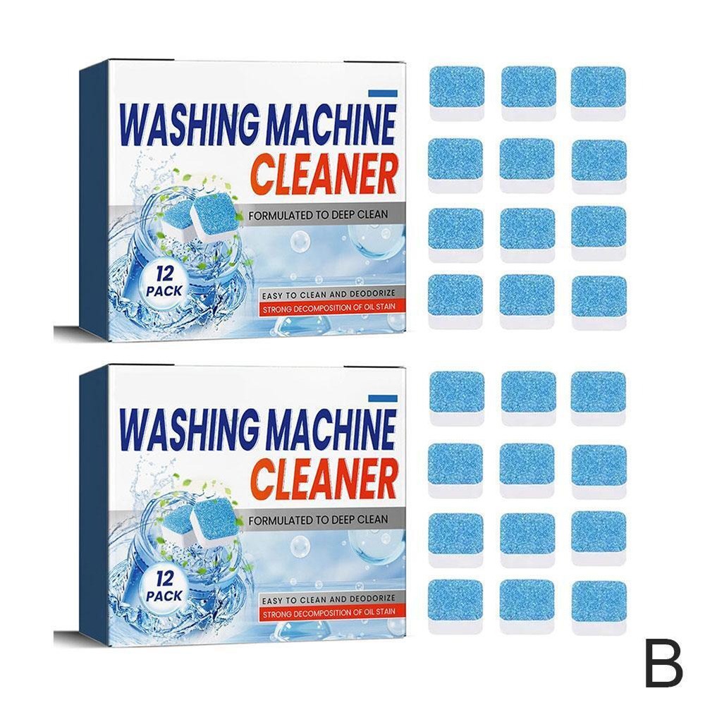 12/24pcs Washing Machine Cleaner Descaler Deep Cleaning Tablets Efficient