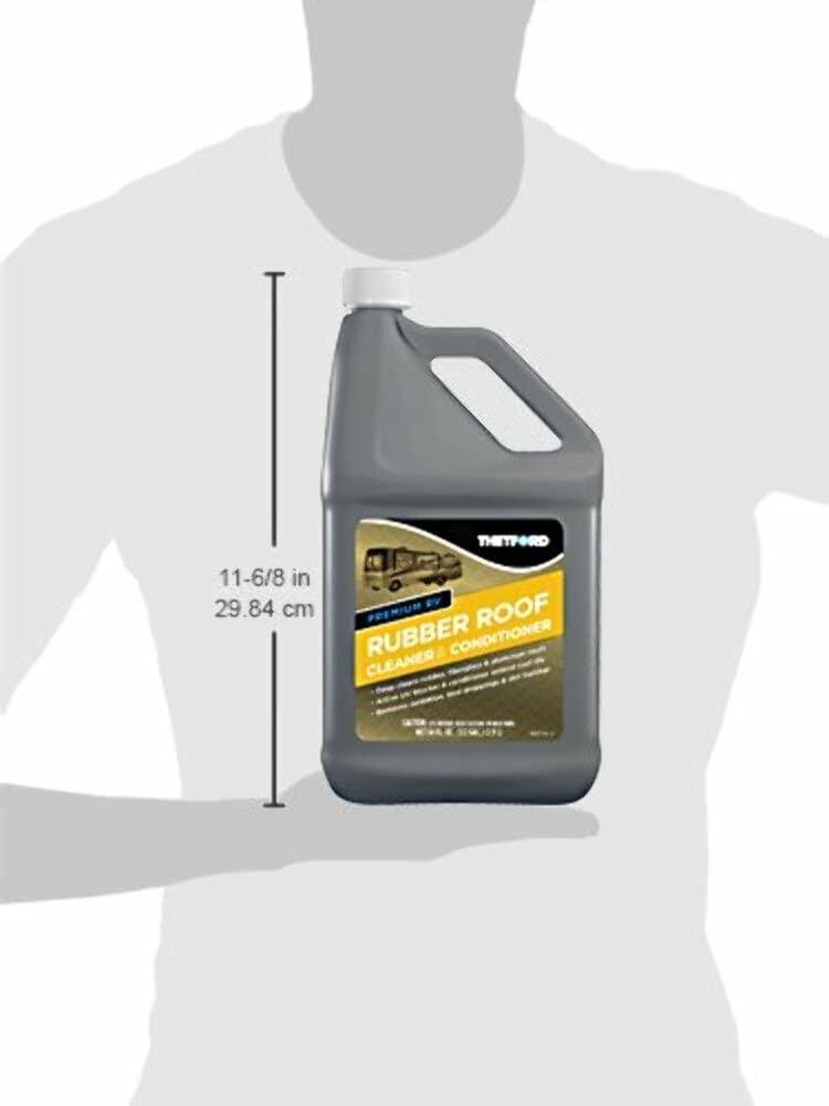 Premium RV Rubber Roof Cleaner – Non-Toxic, Non-Abrasive RV roof detergent 64…