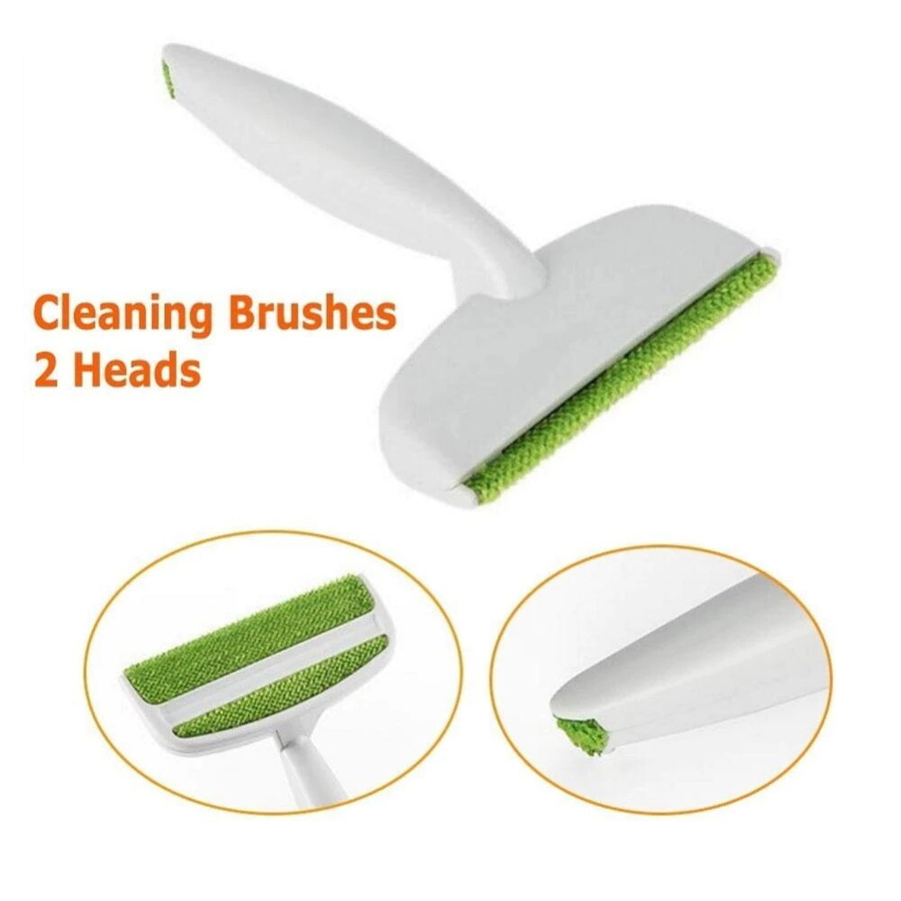 2pcs Car Seat Sofa Gap Vent Bed Dust Cleaner Remover Dog Cat Pet Hair Lint Brush