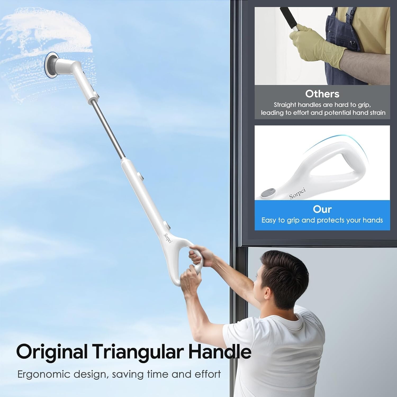 Cordless Power Electric Spin Scrubber Cleaning Brush with 7 Replaceable Heads