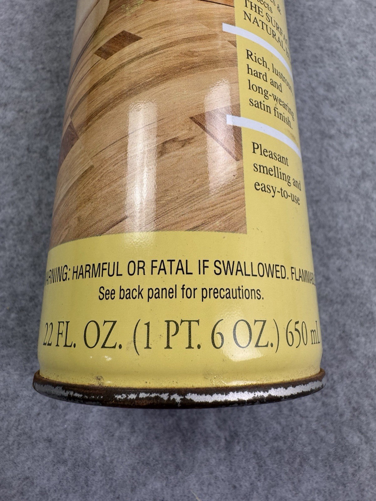 Trewax Carnauba Liquid Clean Wax 22oz Hardwood Surface Care Buffable Protection