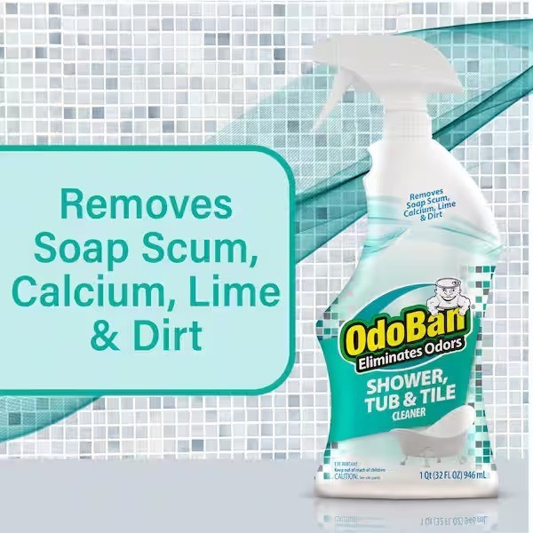 OdoBan 1-Packs 32 oz. Shower,Tub&Tile Cleaner Powerful Foaming Bathroom Cleaner