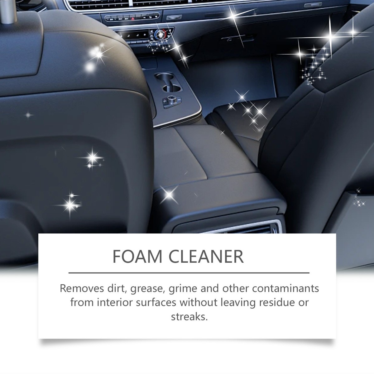 Car Interior Foam Cleaner Multipurpose Stain Remover Waterproof Protection
