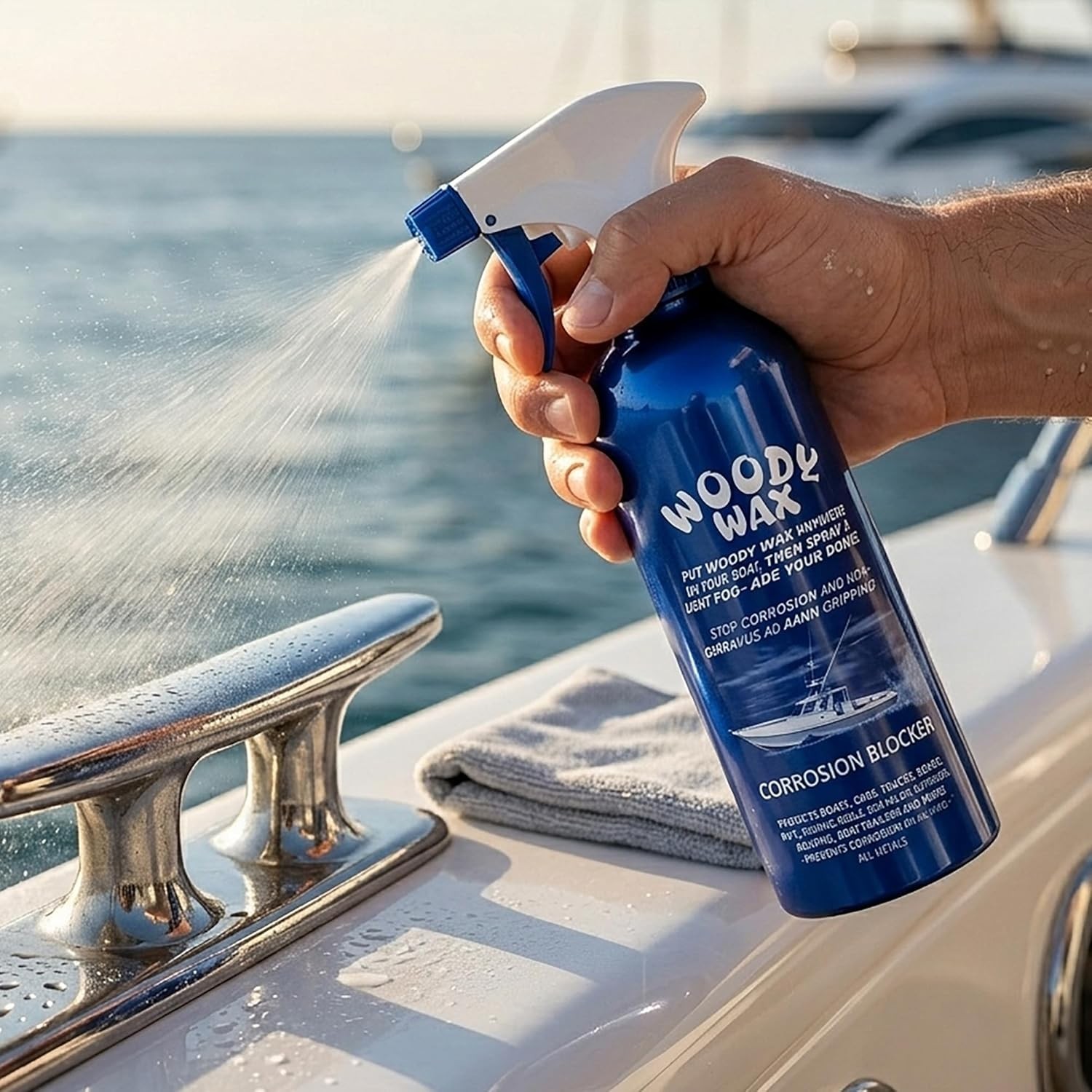 Versatile Multi-Surface Boat Spray – 16oz Non-Skid Deck Protector & Metal Shine