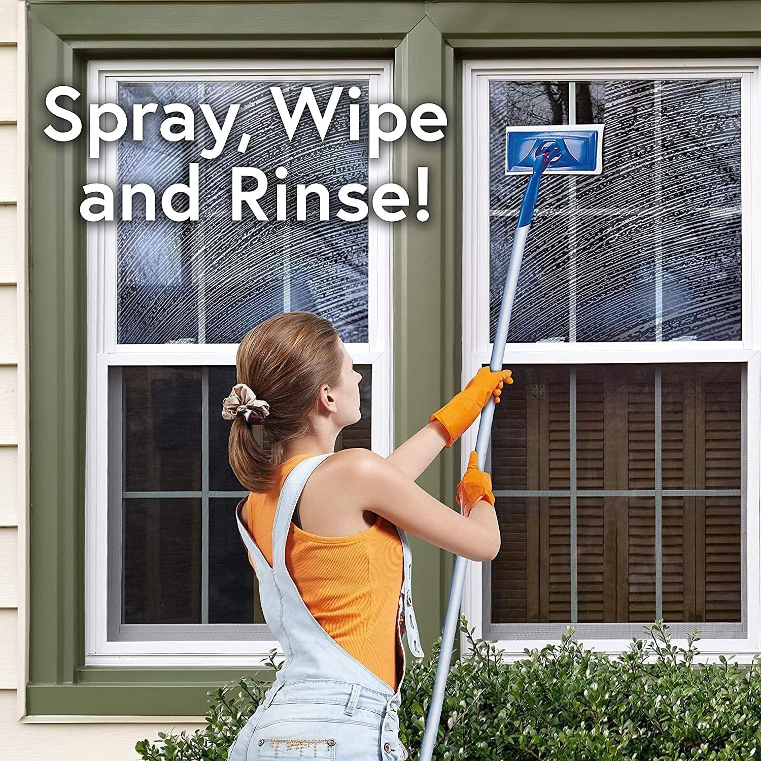 Outdoor All-in-One Window Cleaner Pads Refill – 2 Count for Streak-Free Shine