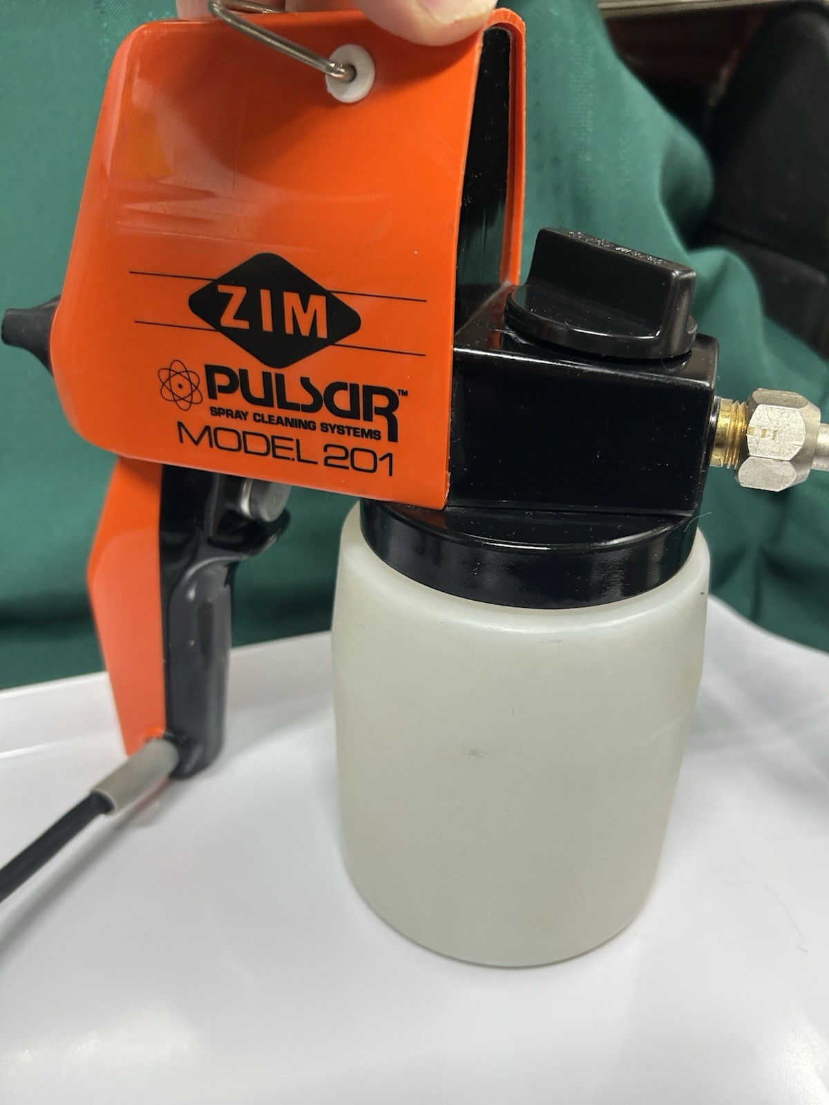 Zim Pulsar # 201 Electric Spray Gun Cleaning System EUC