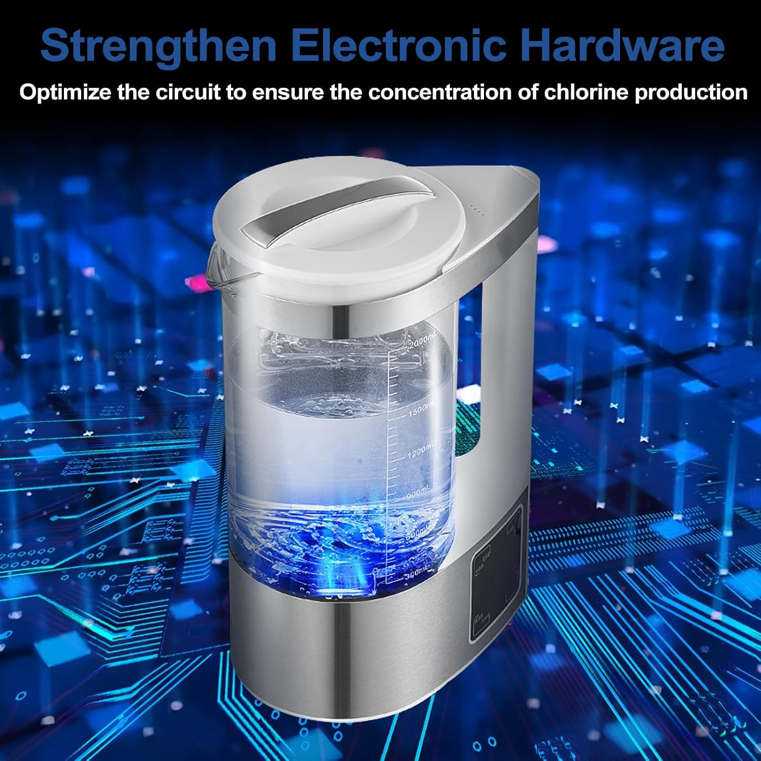 Hypochlorous Acid Generator 2000ML Portable Cleaning Solution Maker