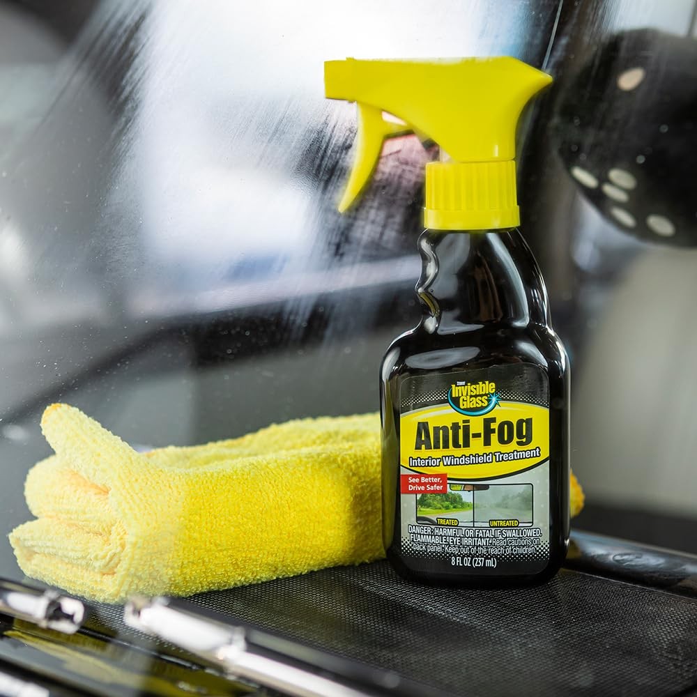 Anti-Fog Windshield Treatment Spray – Prevent Fogging, Improve Visibility, 8 Fl