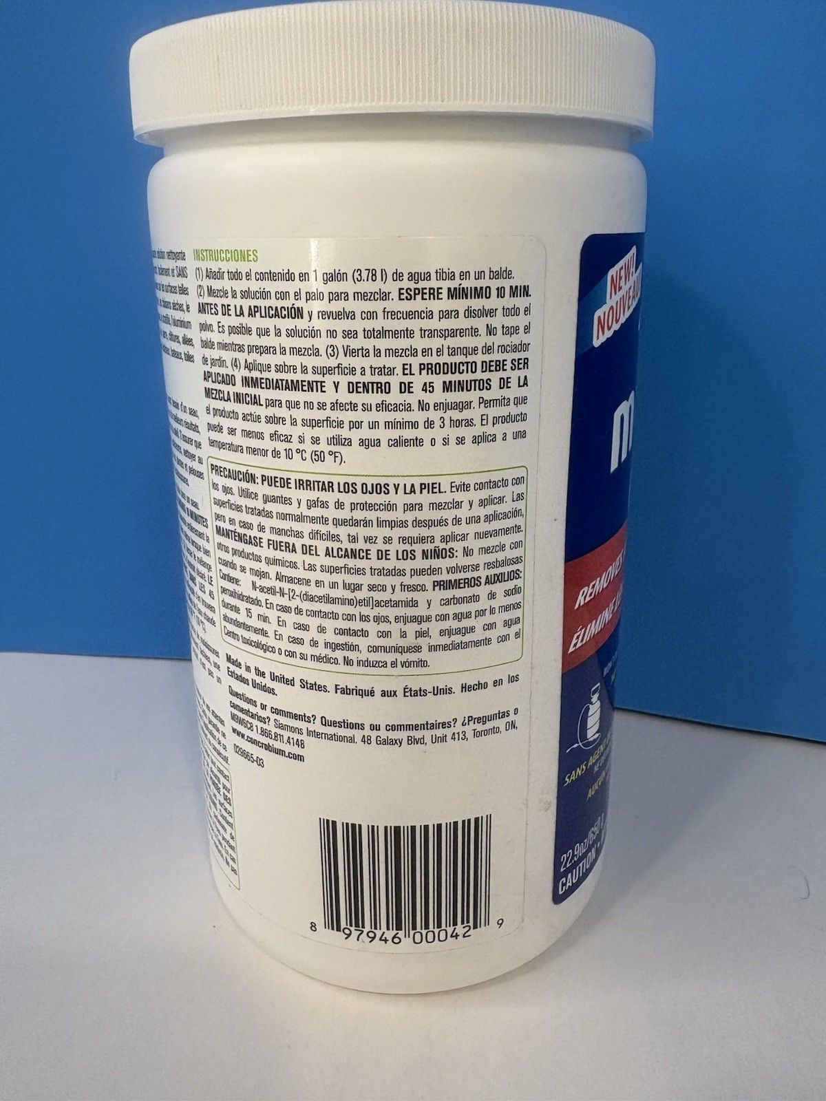Concrobium Mold Stain Eraser 22.9 oz Eliminates Stains Powder DISCONTINUED