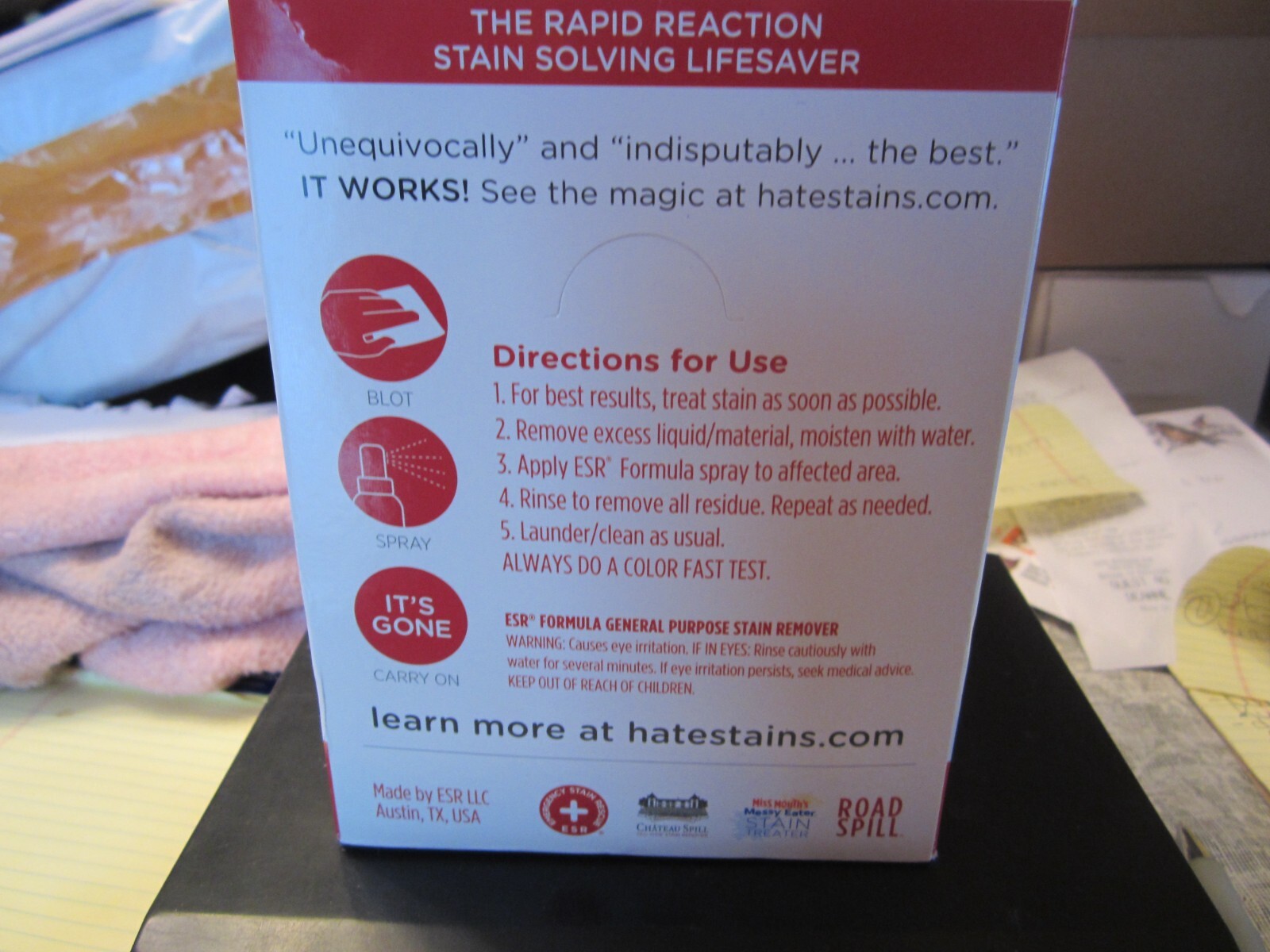 Emergency Stain Rescue Spot Remover Spray 4 Oz NEW SEALED