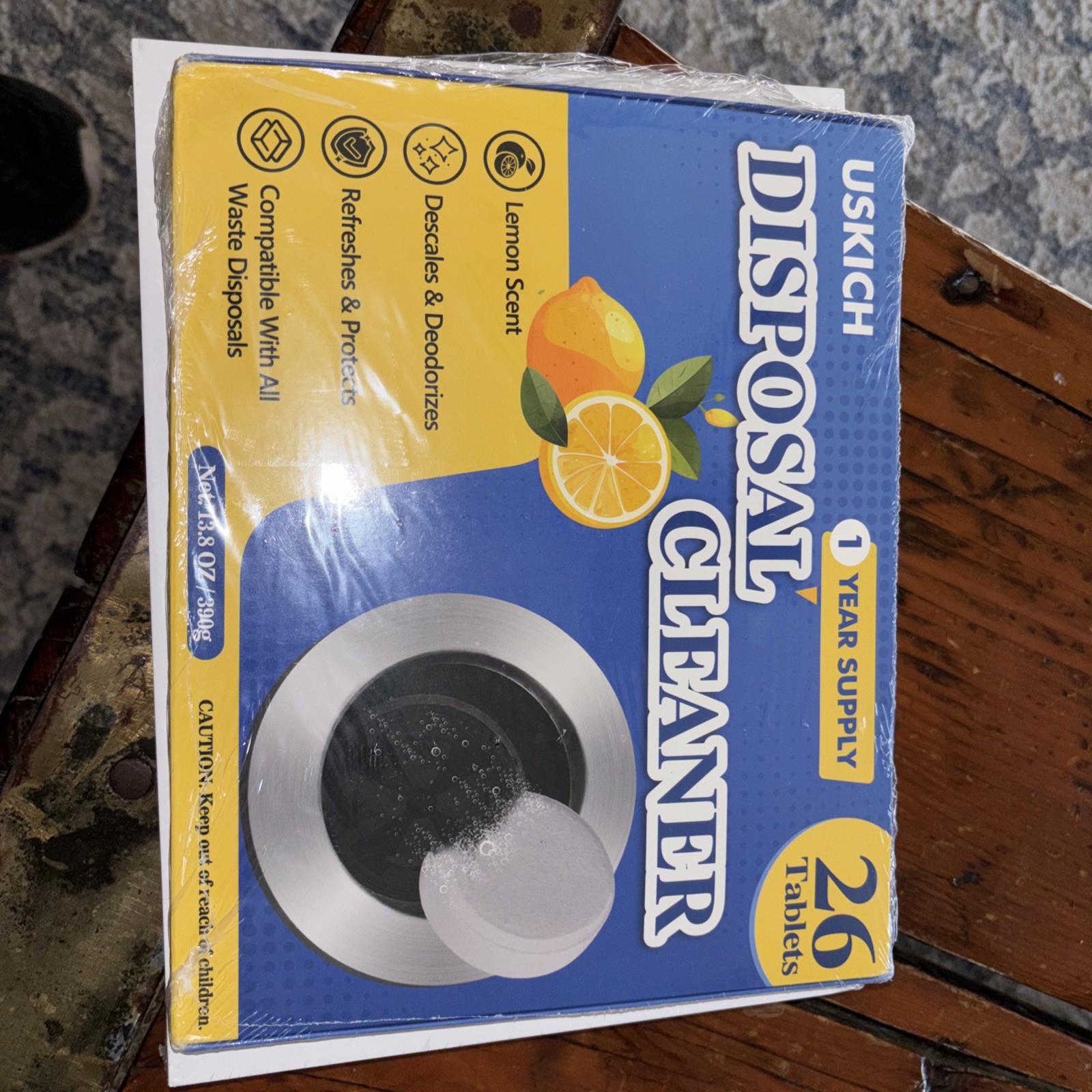 Garbage Disposal Cleaner Deodorizer Tablets 26Pack,XL Powerful Foaming Kitchen S