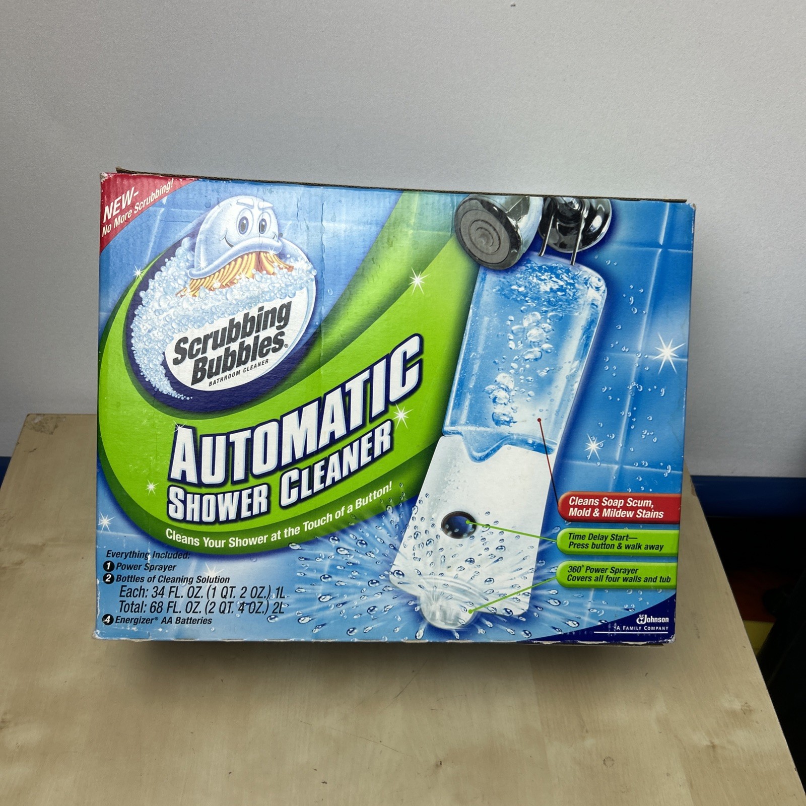 Scrubbing Bubbles Automatic Shower Cleaner with 2 Refills Brand New Sealed(Read)