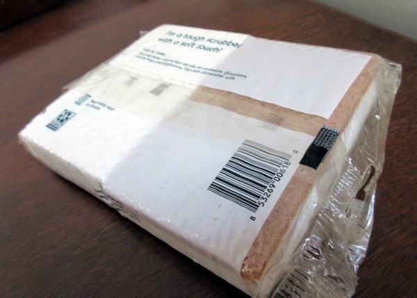 new 2 Pack Grove Collaborative Walnut & Cellulose Scrubber Sponge, non-abrasive