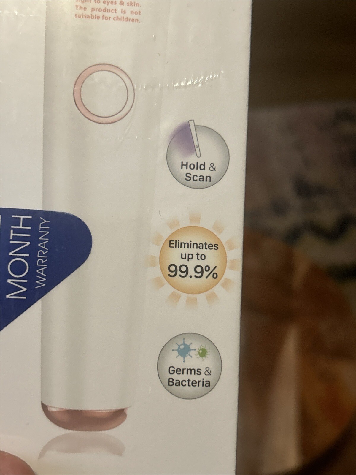 59S Just Led Sterilization Wand New In Box Eliminates 99.9% Germs And Bacteria