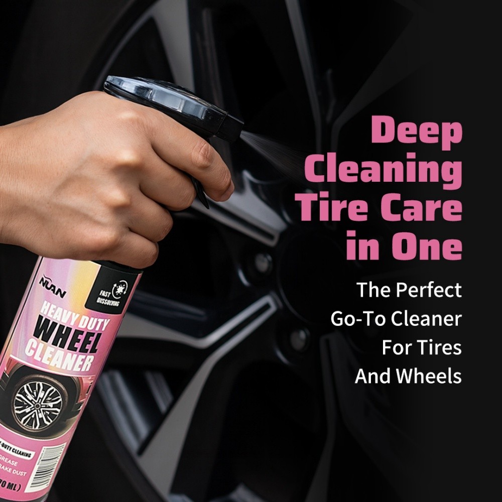 1-3Pack 270ml Powerful Wheel Cleaner Repair Polishing Car Rim Tire Cleaning Kit