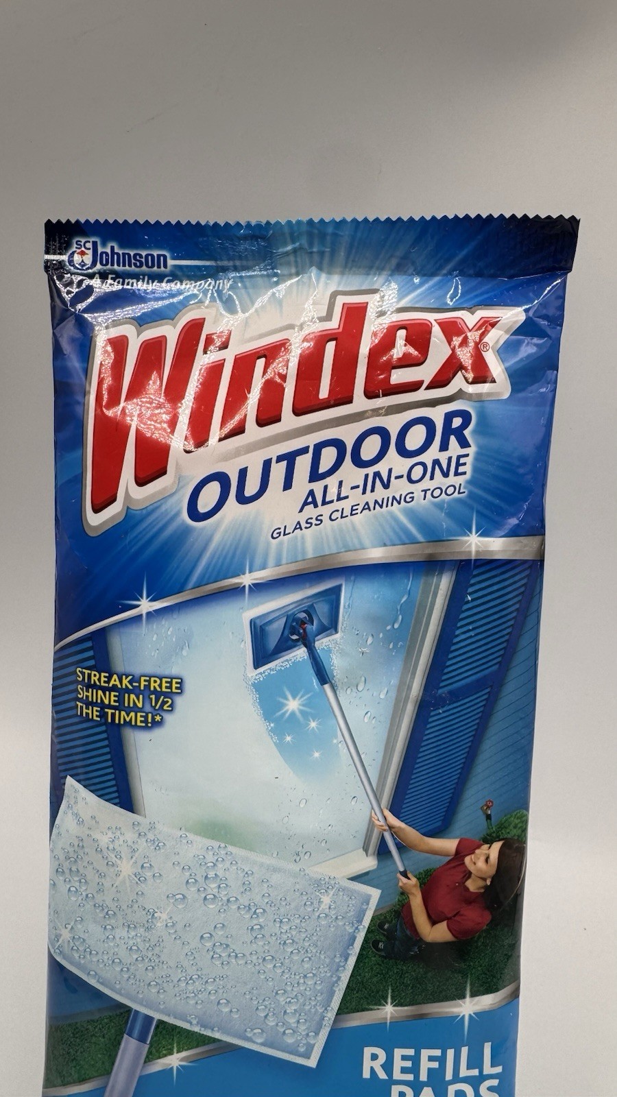 Windex Outdoor Refill Cleaning Pad Windows 1 Pk 2 Pads Discontinued NOS 2011
