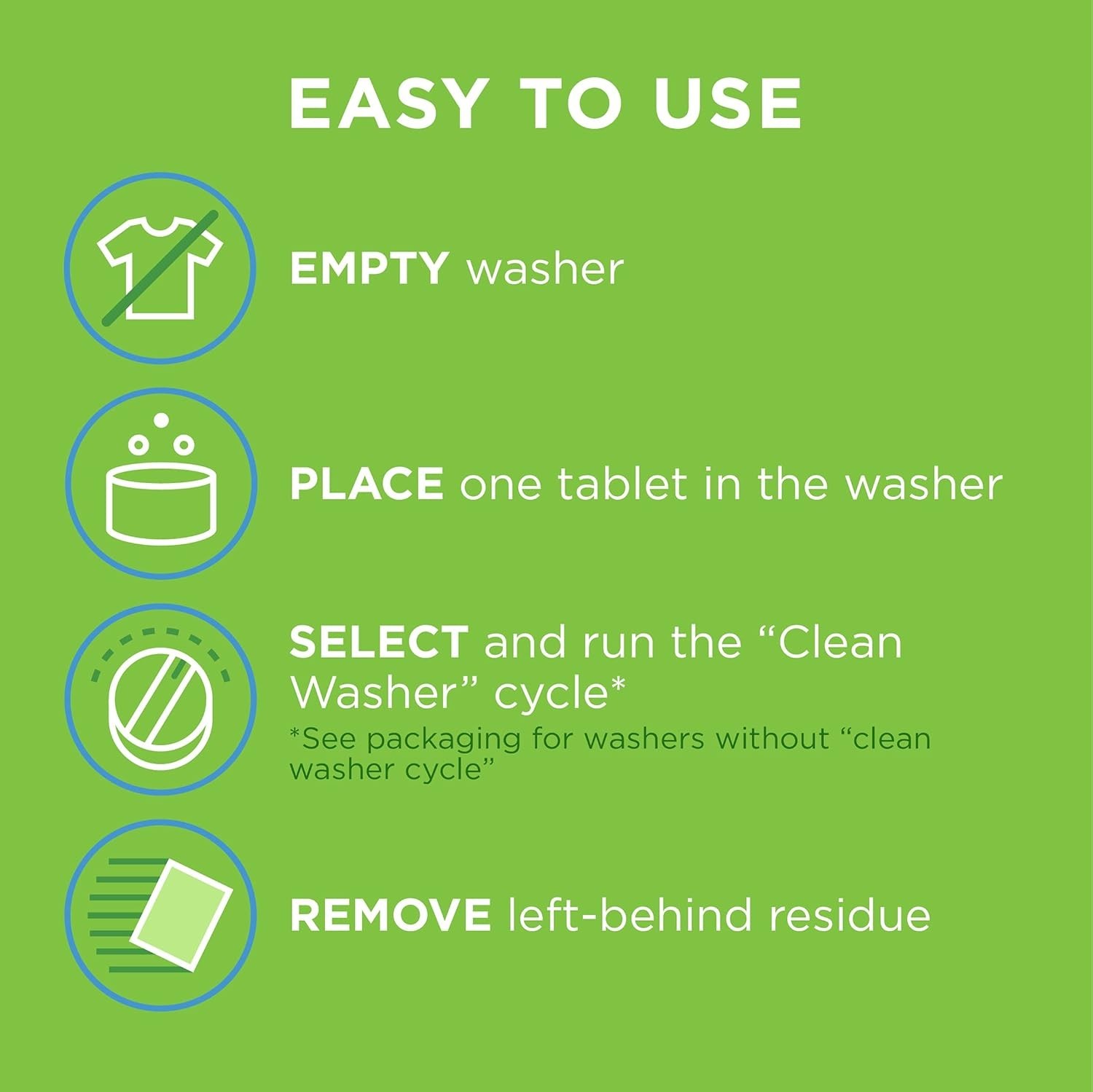 Affresh Washing Machine Cleaner, 5 Month Supply, Cleans Front Load and Top Load