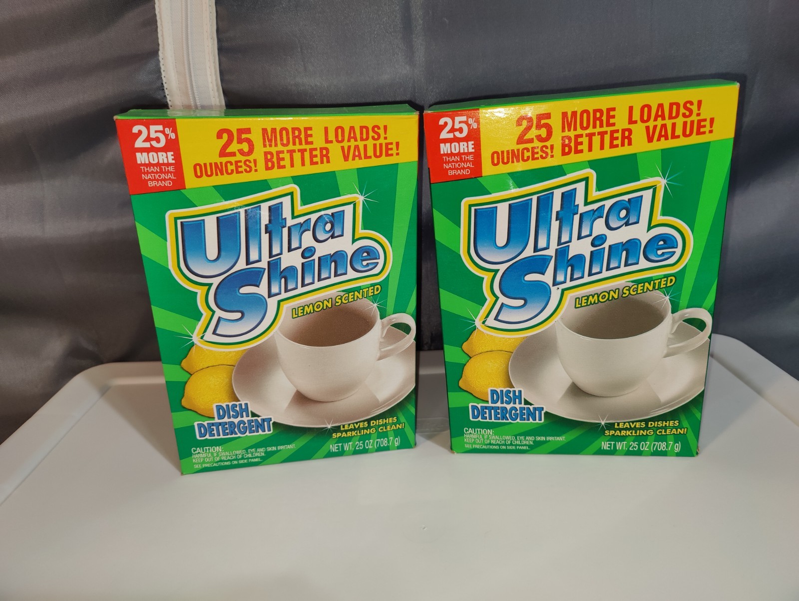 2 Ultra Shine Lemon Scented Dish Detergent 25 Oz Each New