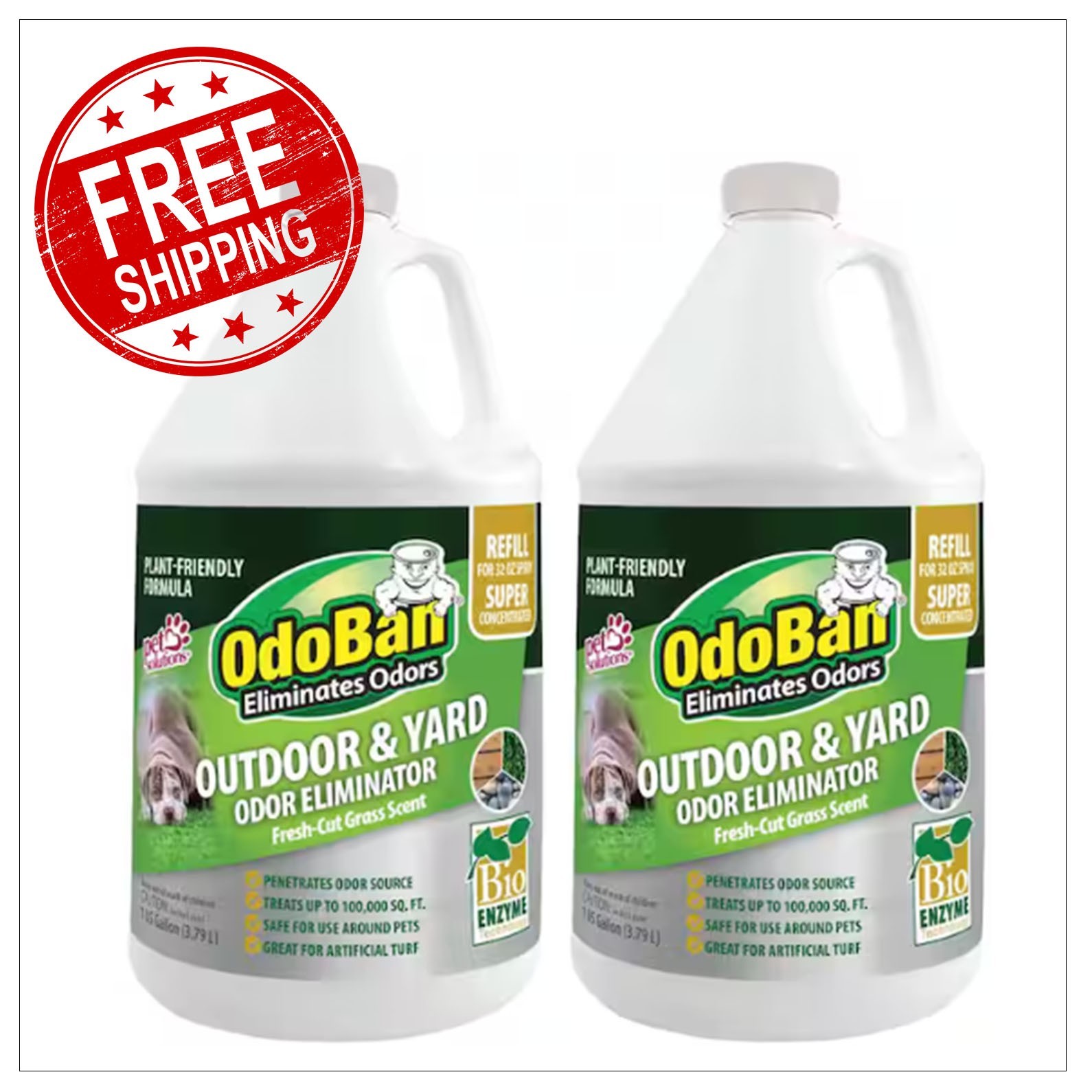 1 Gal. Outdoor and Yard Odor Eliminator Refill (2 Pack)