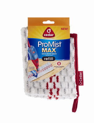 O-Cedar 163113 Mop Refill Pro Mist 9″ L Sponge Microfiber White