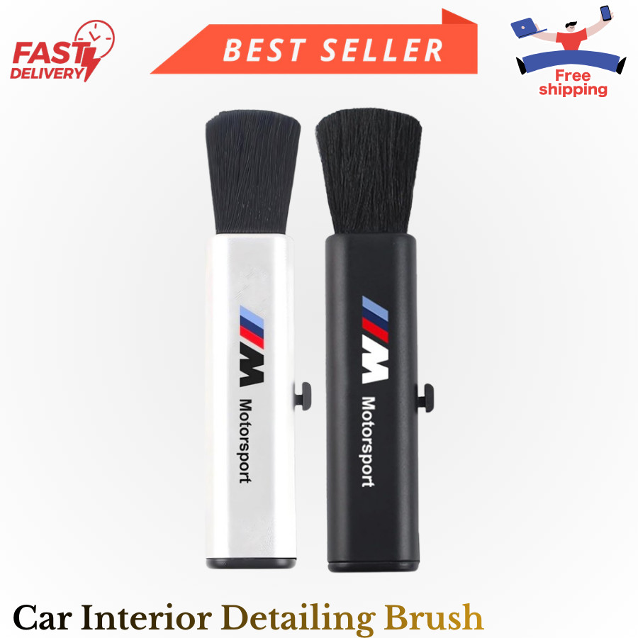 BMW Interior Detailing Brush Car Cleaning Tool 2-Mode Length